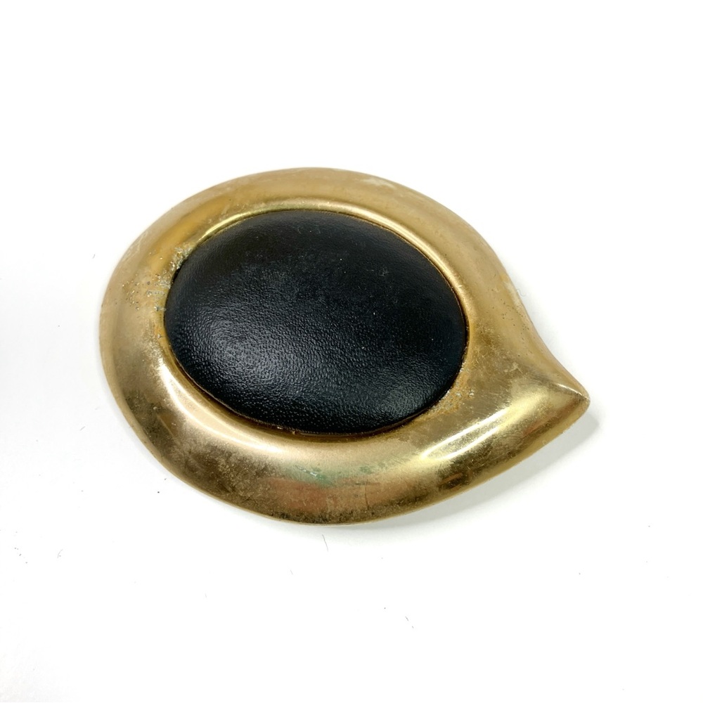 Daylor | Vintage BELT BUCKLE Gold/Black Made in USA Replacement Part